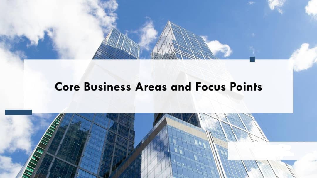 Core business areas